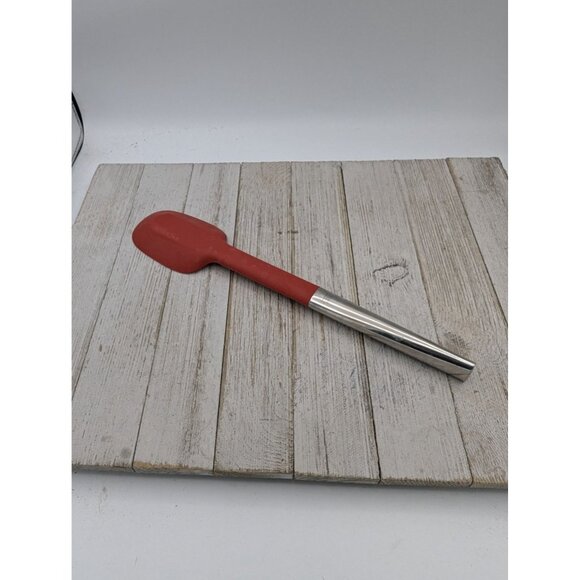 GDL Red Silicone Spatula 11 1/2" Stainless Handle - Picture 5 of 8